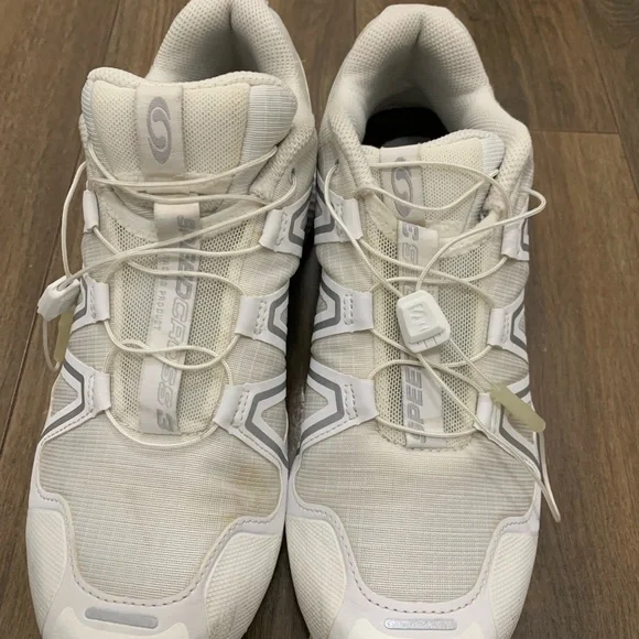 Salomon White Speedcross 3 Quick-Lace Trail Sneakers women’s 9 men’s 8 - Picture 5 of 12